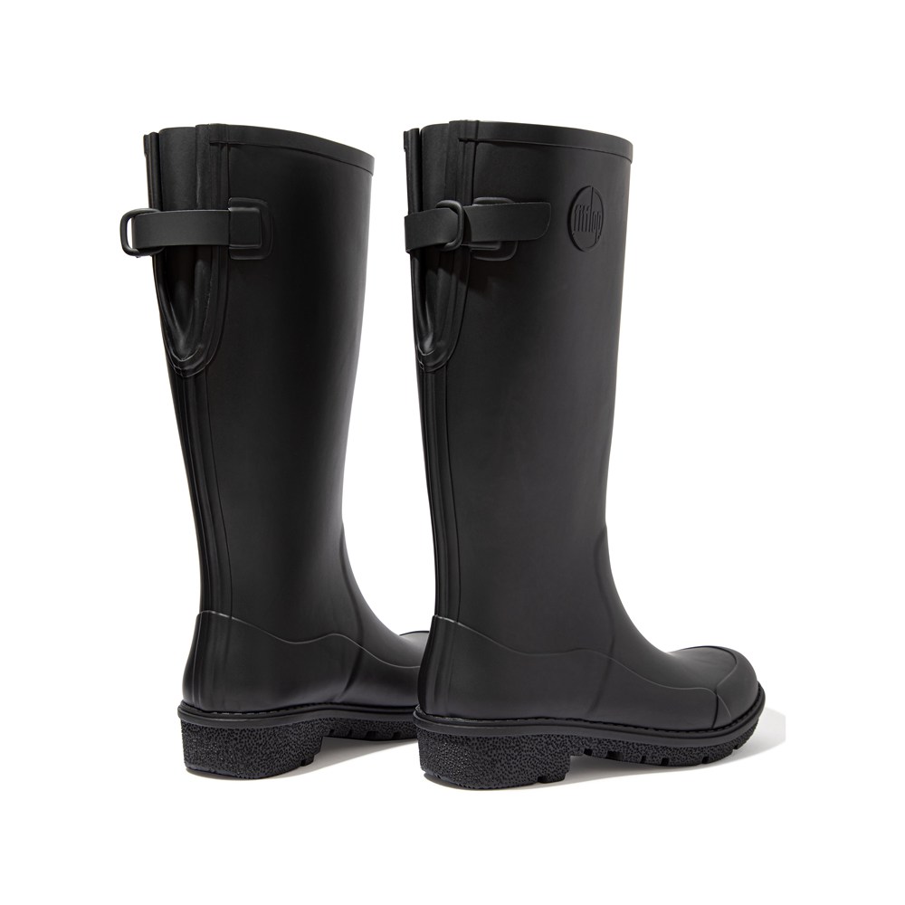 Fitflop Womens Boots Black - Wonderwelly Tall Rain - 59NWEYCPL